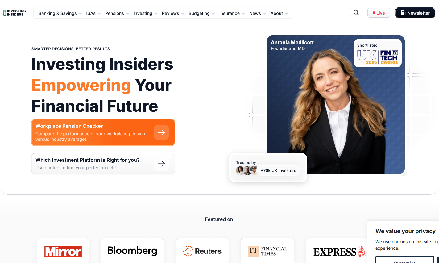 project, Investing Insiders, UK, finance